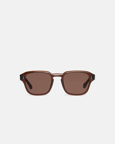 Aiza - Bio-Plastic Rounded Sunglasses - Brown