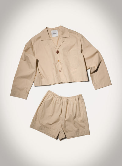 Vally - Light Poplin Shirt - Beige