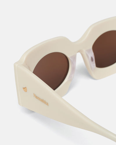 Cathi - Bio-Plastic Square-Frame Sunglasses - Shell