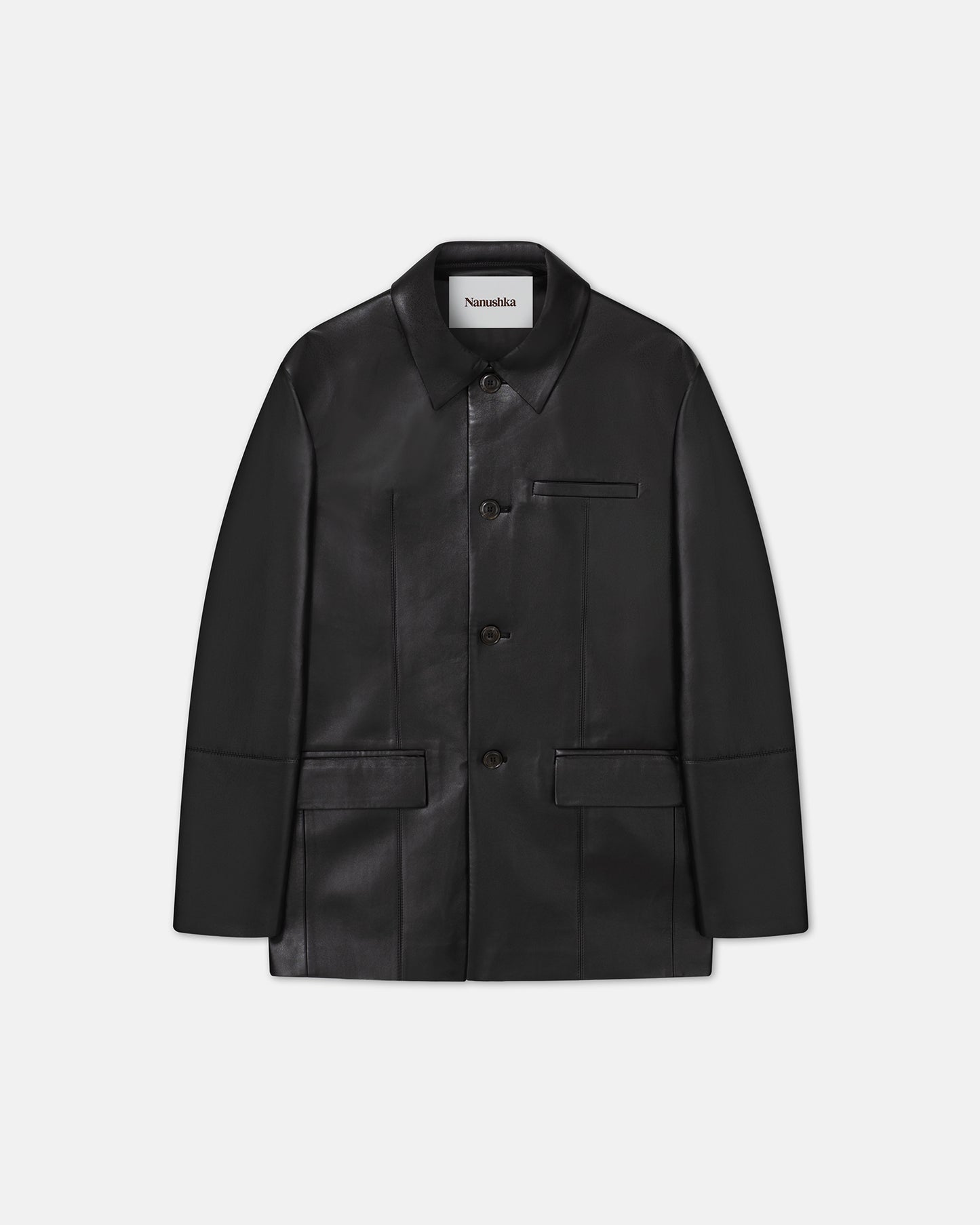 Danick - Regenerated Leather Jacket - Black