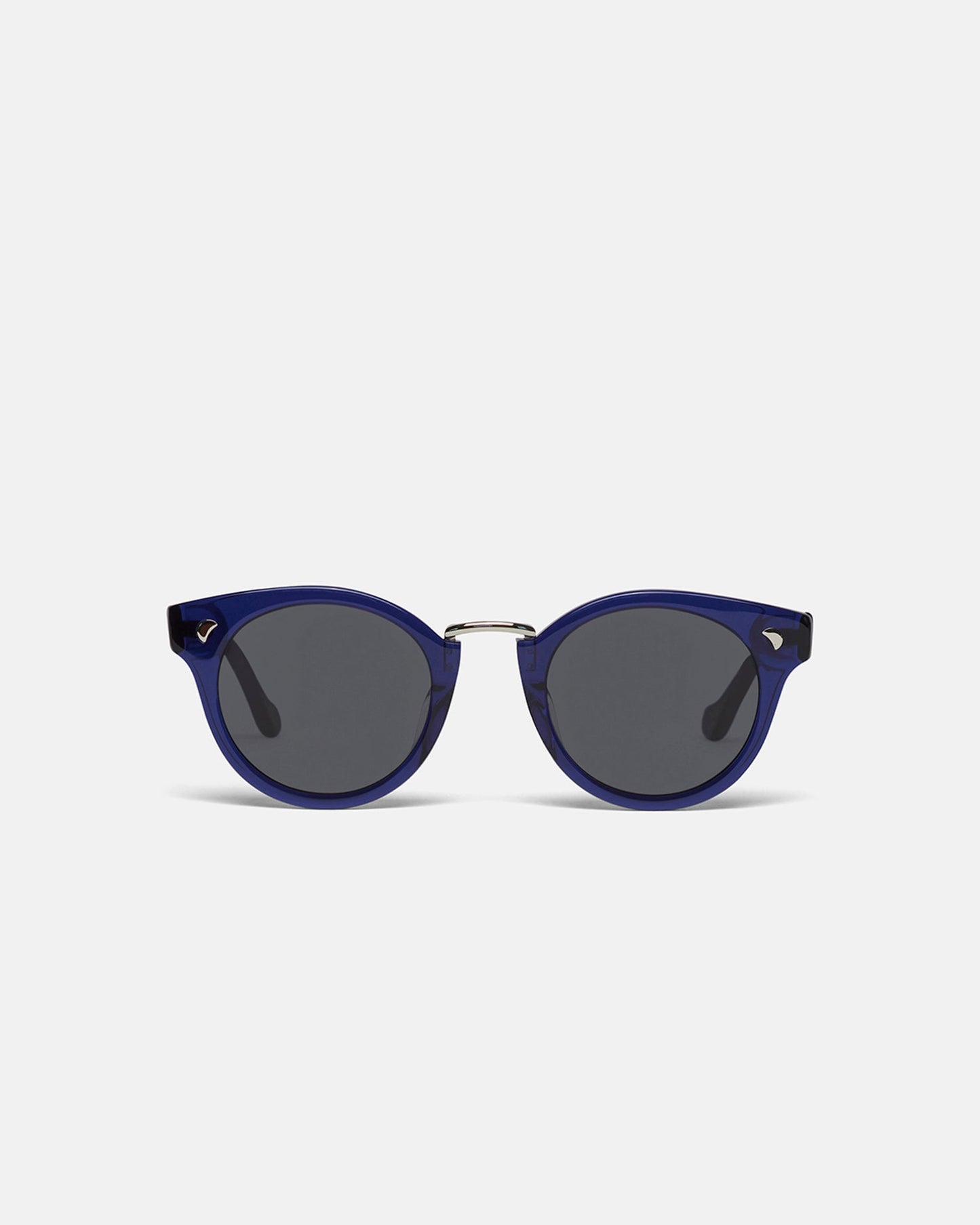 Duy - Bio-Plastic Round-Frame Sunglasses - Navy