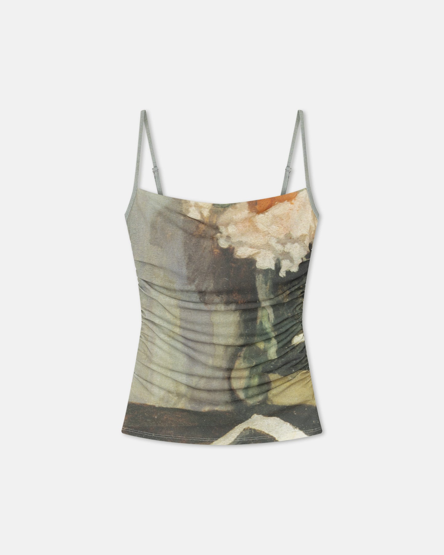 Jazlyn - Printed Mesh Jersey Top - Books