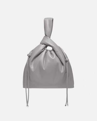 Jen Drawstring - Okobor™ Alt-Leather Bag - Grey