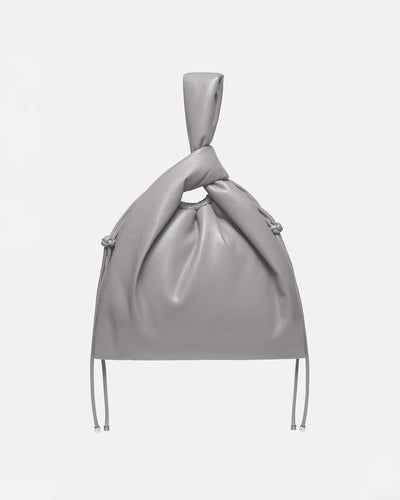 Jen Drawstring - Okobor™ Alt-Leather Bag - Grey
