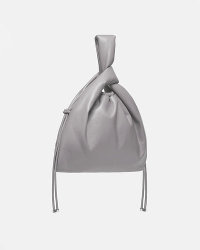 Jen Drawstring - Okobor™ Alt-Leather Bag - Grey