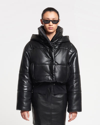 Aveline - Okobor™ Alt-Leather Jacket - Black