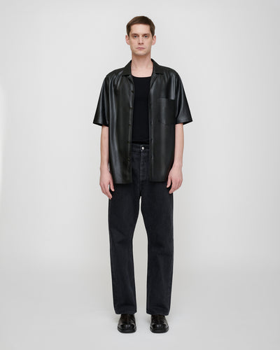 Bodil - Okobor™ Alt-Leather Shirt - Black