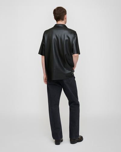 Bodil - Okobor™ Alt-Leather Shirt - Black