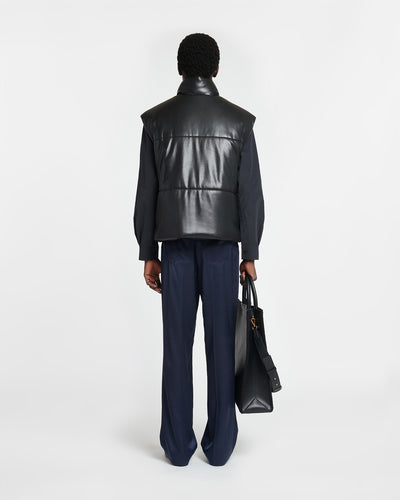 Jovan - Okobor™ Alt-Leather Gilet - Black