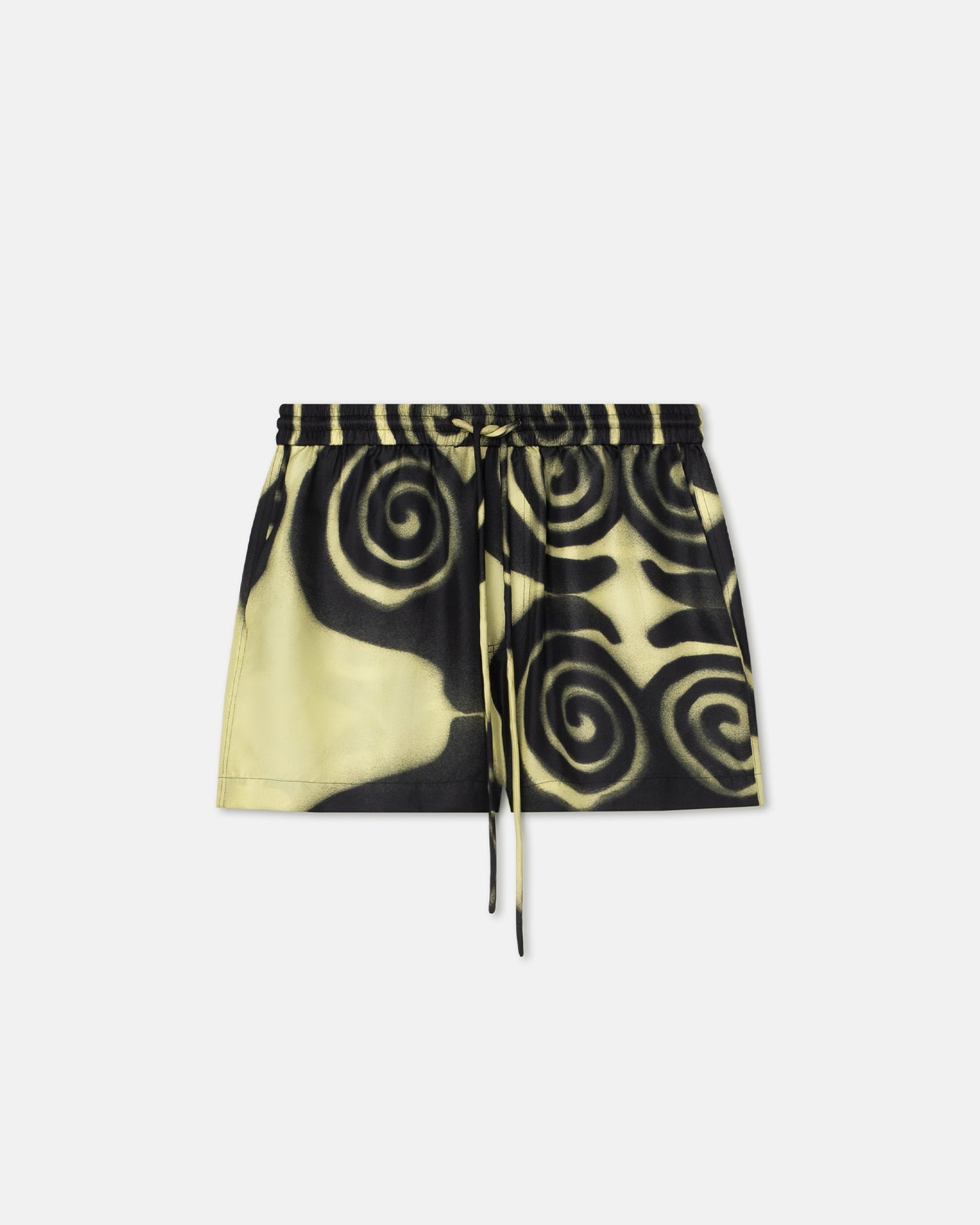 Amil - Printed Silk-Twill Shorts - Spiral Spray
