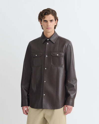 Braylo - Okobor™ Alt-Leather Shirt - Coffee Ground