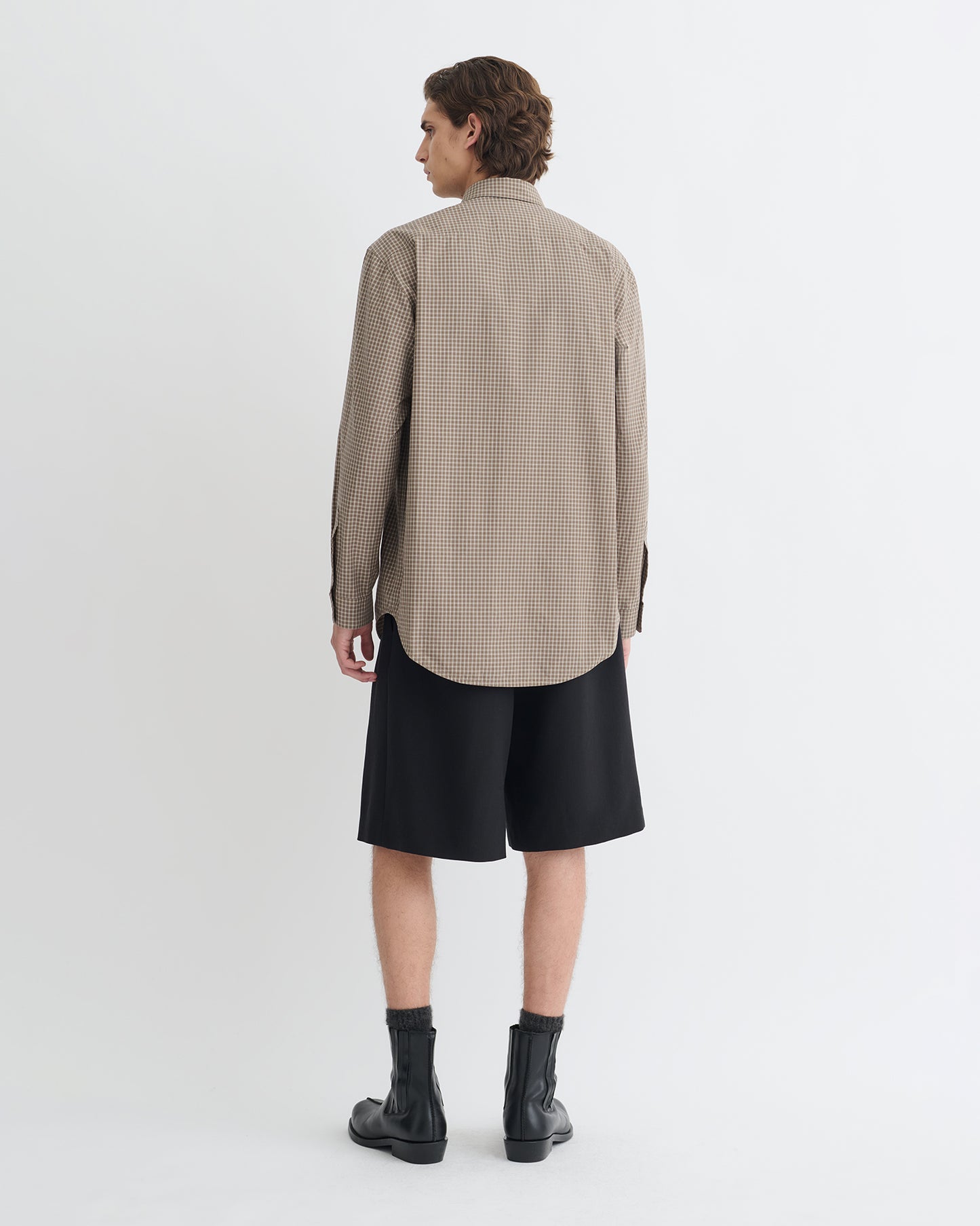 Najib - Checked Shirt - Brown/Creme