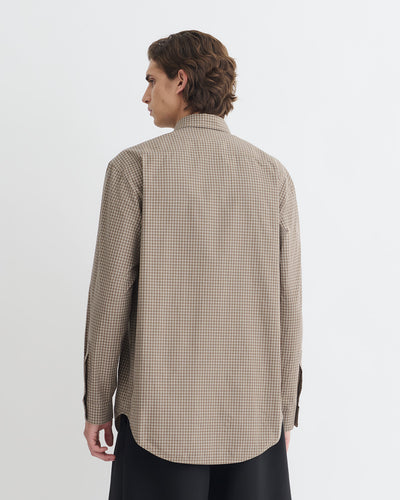 Najib - Checked Shirt - Brown/Creme