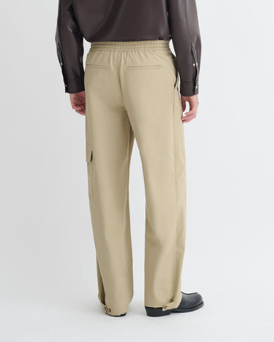 Navid - Tech Twill Balloon-Leg Pants - Pebble