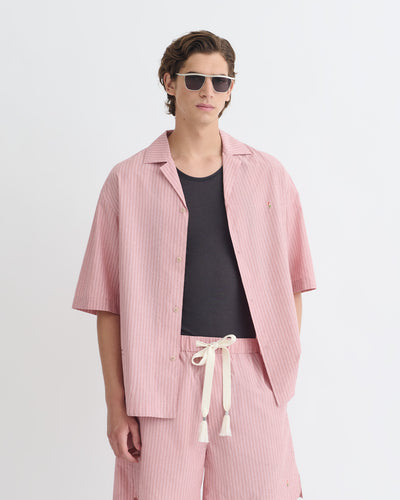Anwel - Striped Shirt - Pink