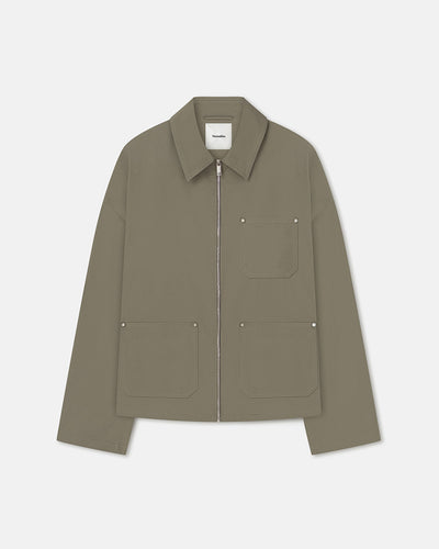 Ambrus - Cropped Tech Twill Jacket - Bamboo