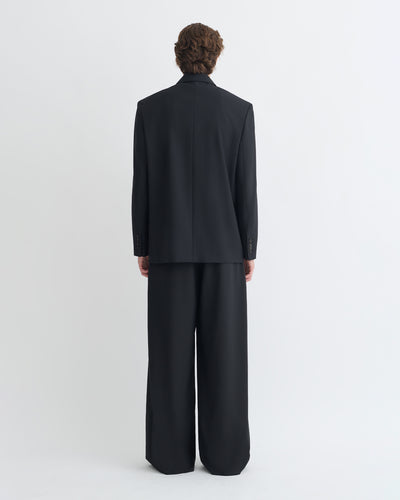 Borre - Pleated Wide-Leg Pants - Black