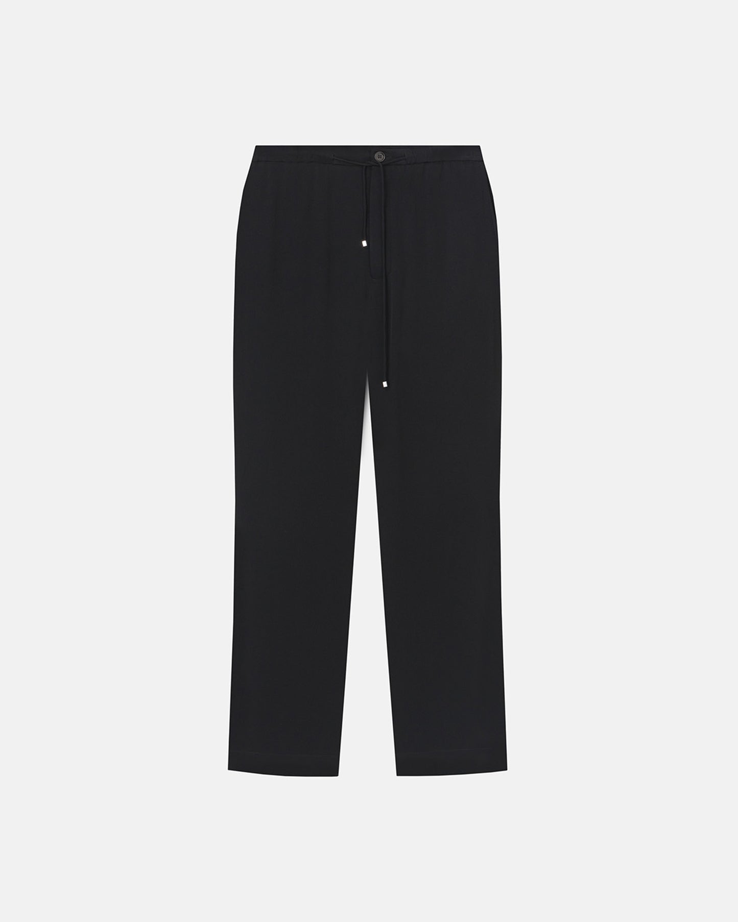 Demis - Georgette Wide-Leg Pants - Black