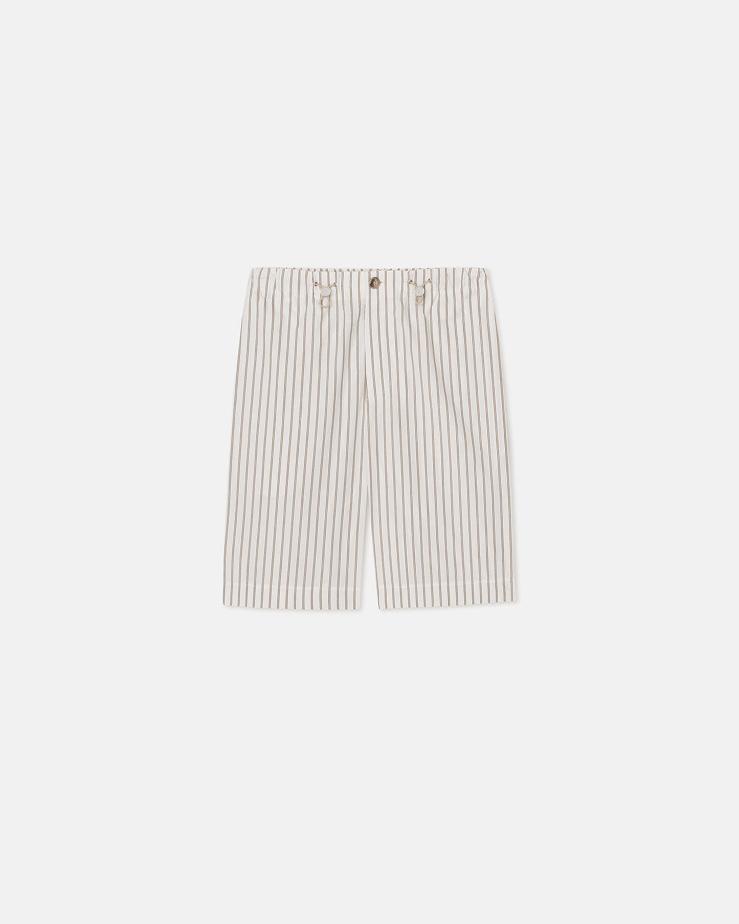 Felix - Striped Bermuda Shorts - Creme