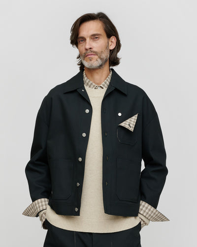 Delrico - Structured Twill Jacket - Anthracite