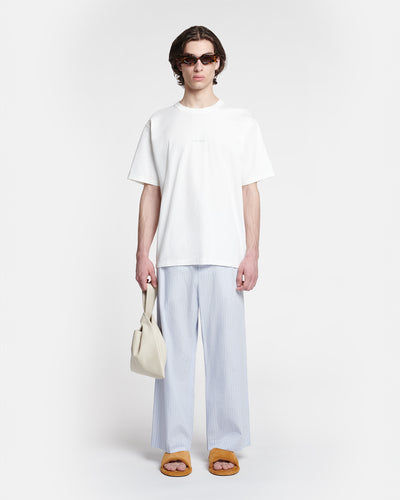 Reece - Embroidered Cotton-Jersey T-Shirt - Off White