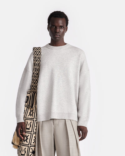 Joyann - Plush Cashmere Sweater - Gray