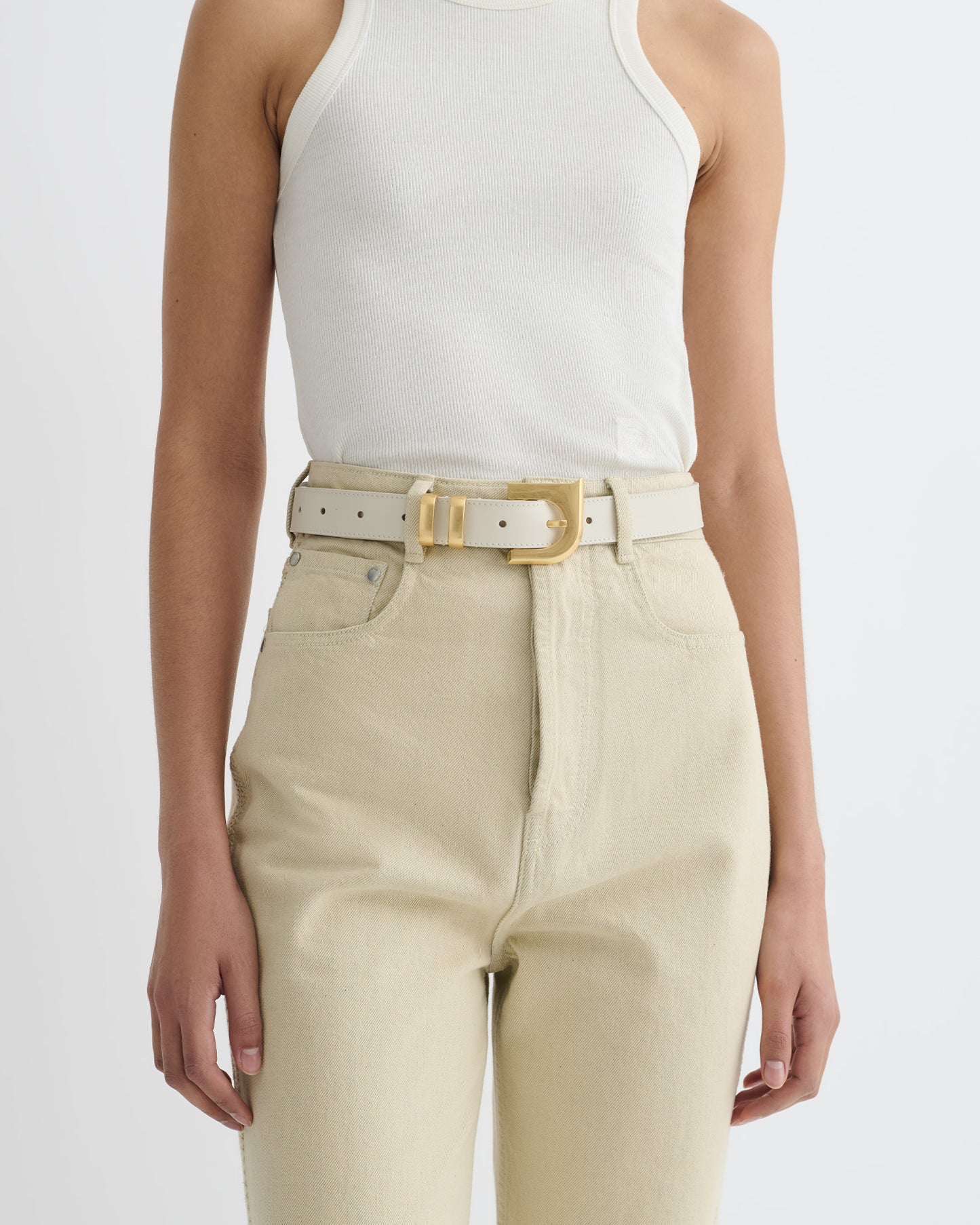 Ryker - N' Monogram Belt - Off White