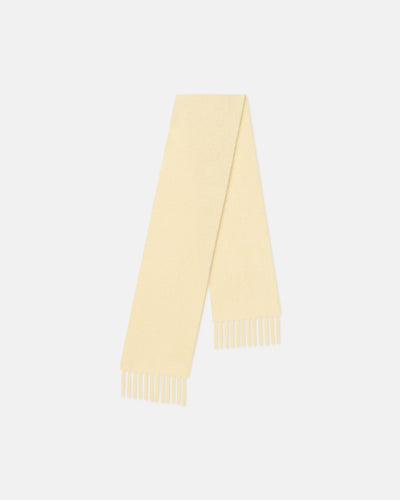 Fluff - Narrow Fringe Scarf - Moonbeam