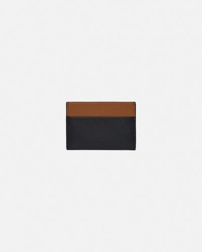 Origami - Leather Cardholder - Black/Tan/Moonbeam