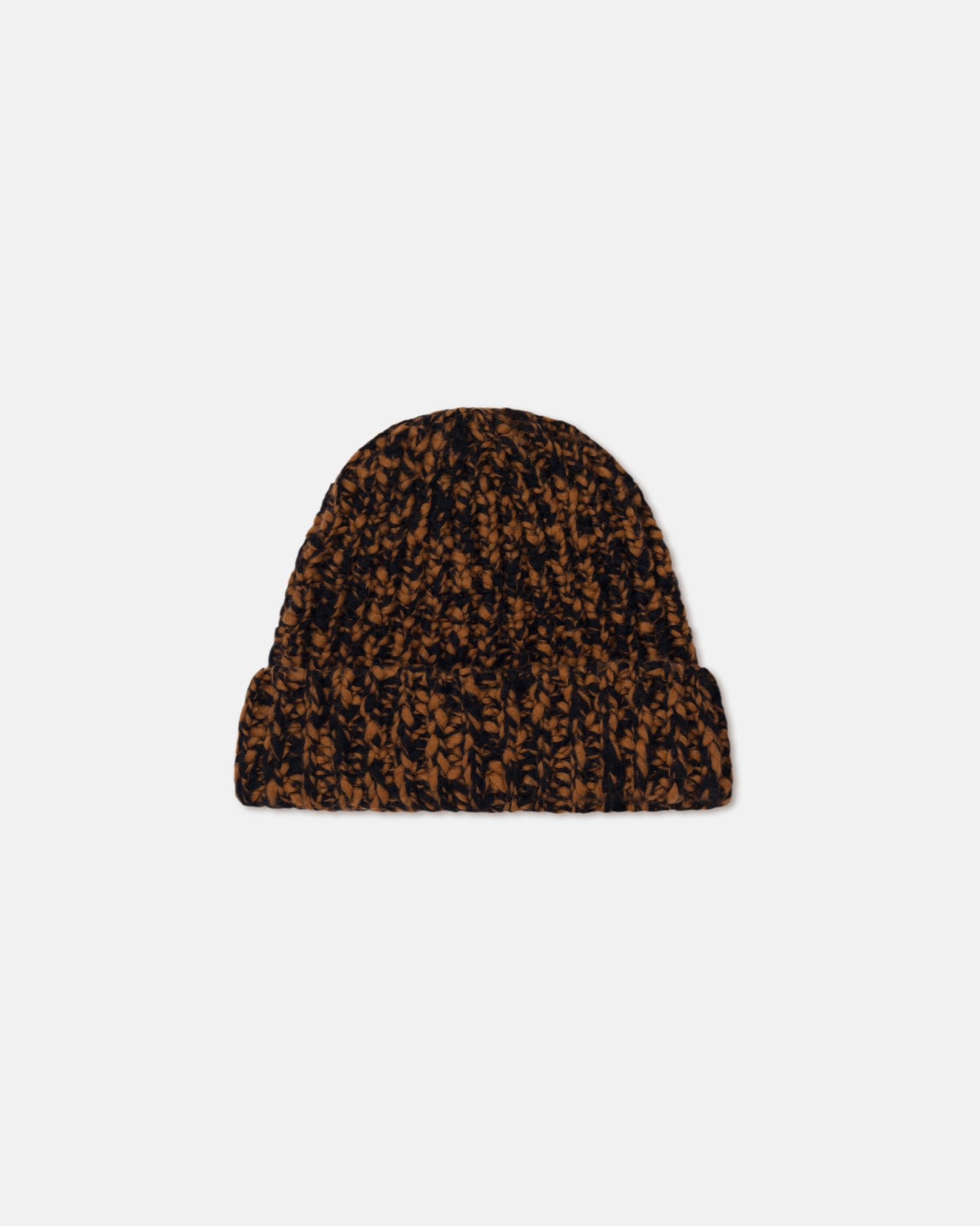 Corey - Mouline Slub Wool Hat - Rust/Black
