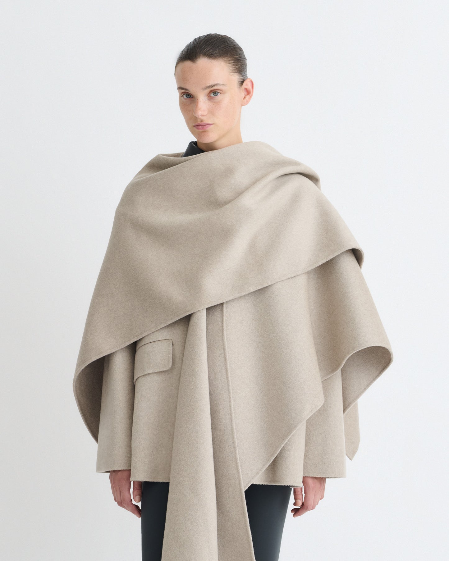 Kamin - Double Wool Scarf - Stone