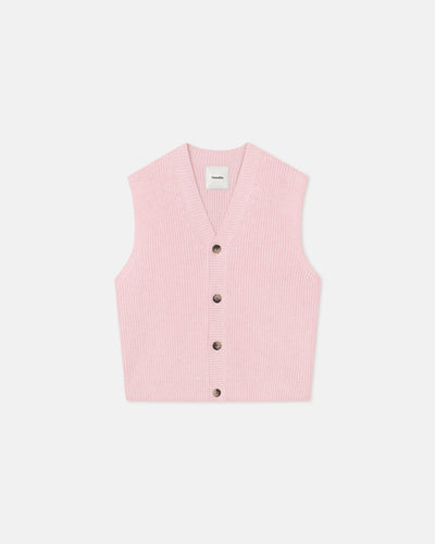 Terence - Cashmere-Blend Vest - Light Pink