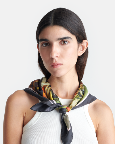 Shoul - Printed Silk Scarf - Books