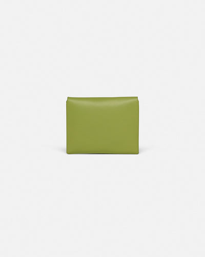 Folded - Leather Cardholder - Lime/Moonbeam