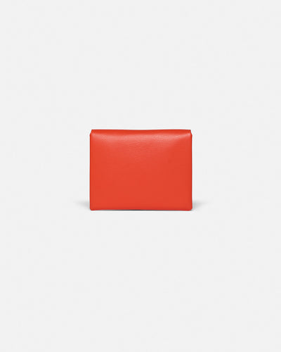 Folded - Leather Cardholder - Red/Moonbeam