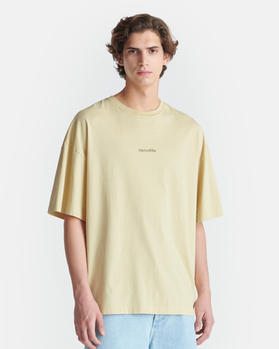 Wren - Printed Cotton-Jersey T-Shirt - Creme/Gingerbread Heart