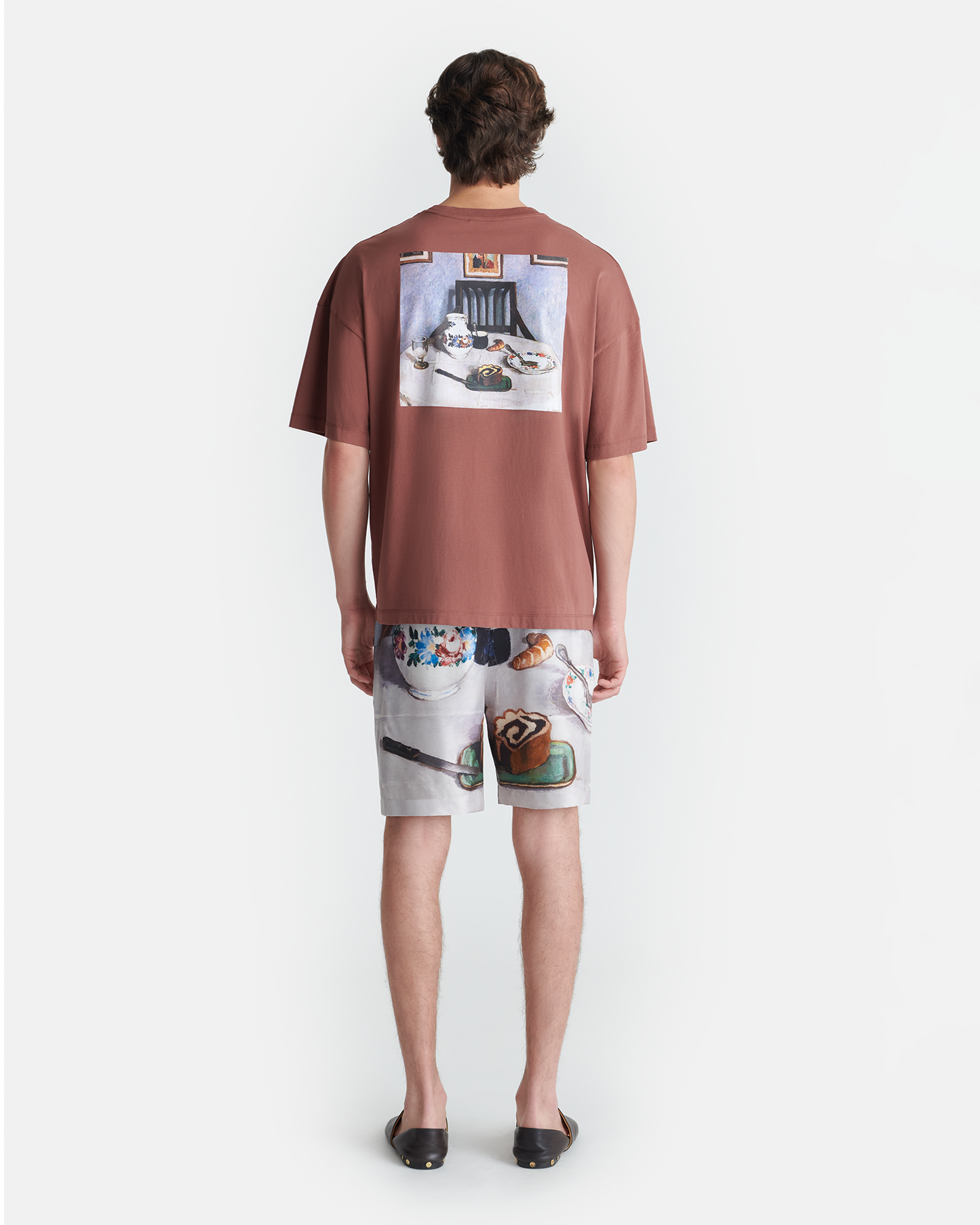 Wren - Printed Cotton-Jersey T-Shirt - Rust/Poppyseed Cake