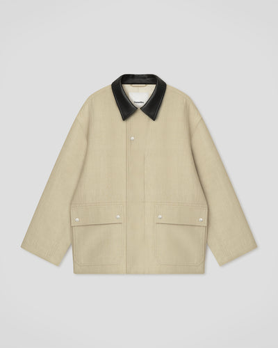 Melesio - Bonded Linen Jacket - Sand