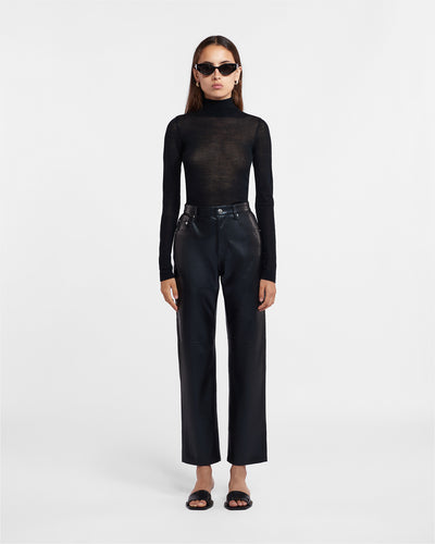 Harri - Fine Merino Wool Top - Black