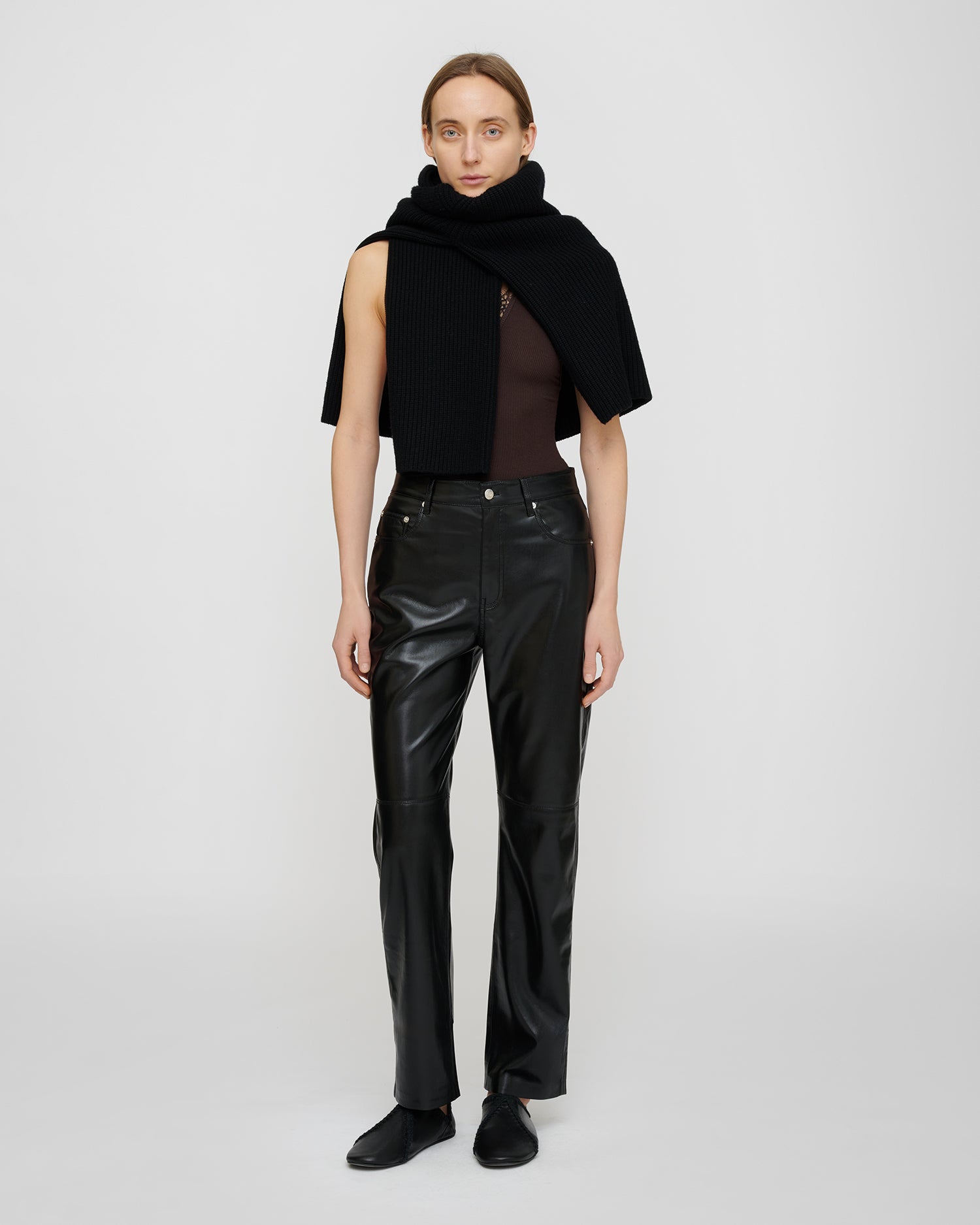 Vinni - Okobor™ Alt-Leather Pants - Black – Nanushka