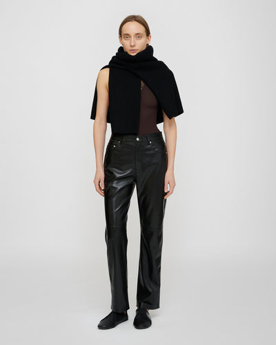 Vinni - Okobor™ Alt-Leather Pants - Black