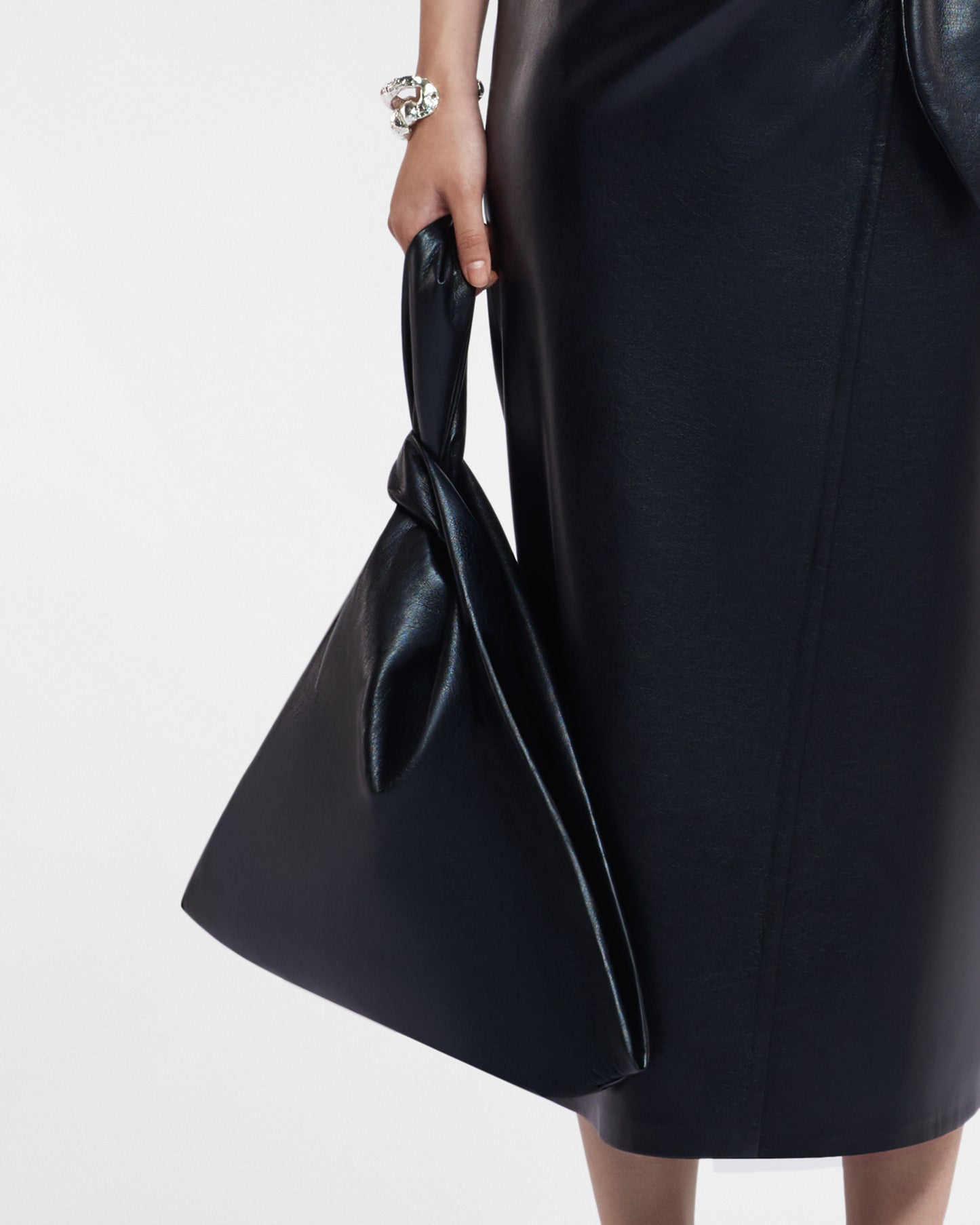 Jen Large - Okobor™ Alt-Leather Clutch Bag - Black