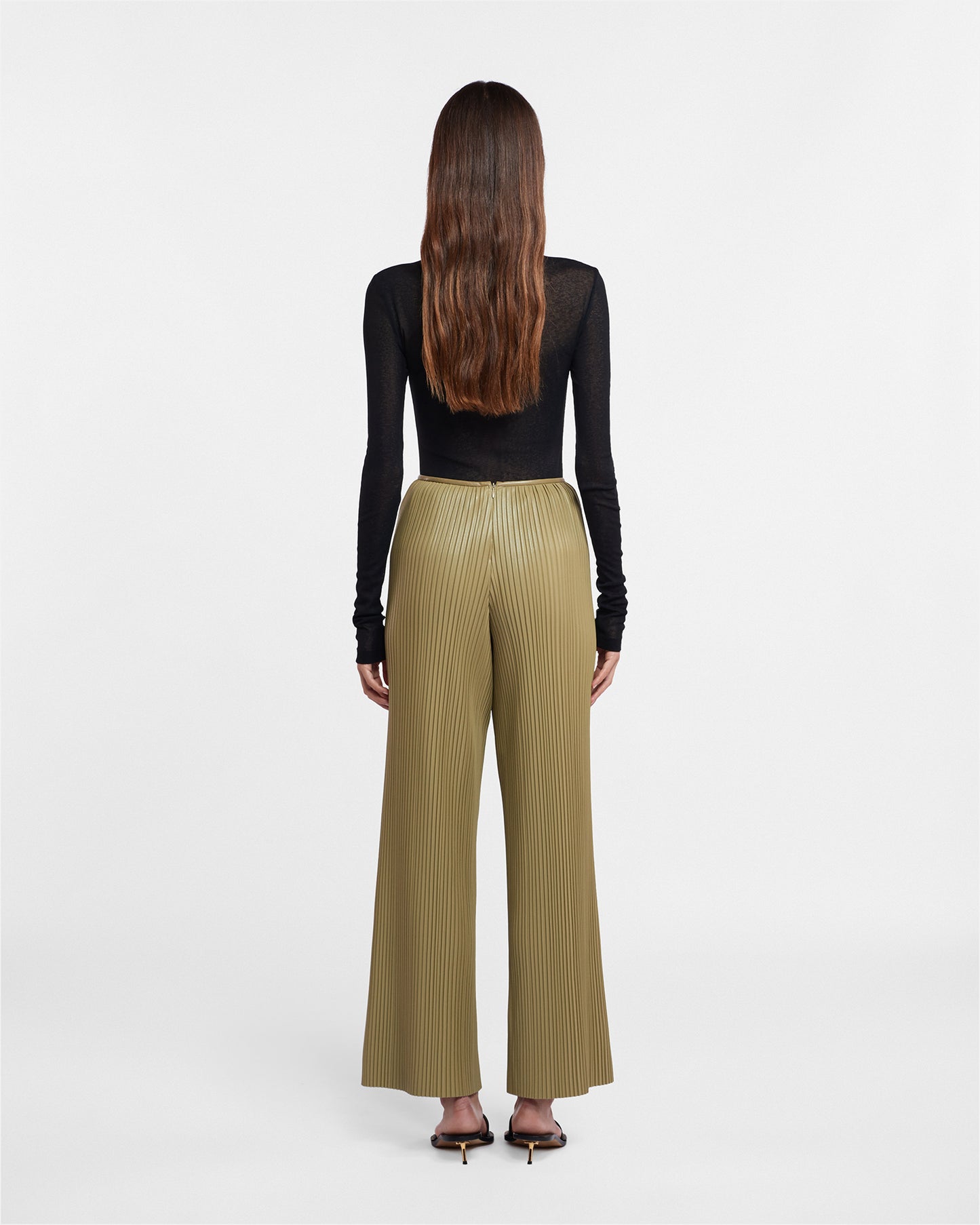 Lymee - Mesh-Jersey Top - Black