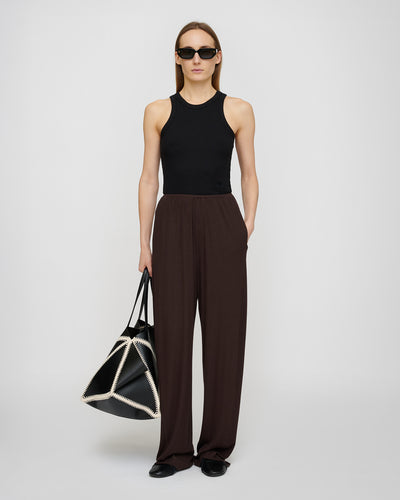 Herve - Ribbed-Jersey Tank Top - Black