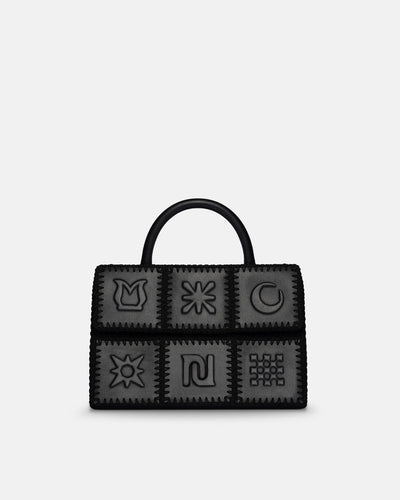 The SANDI Symbol - Top Handle Bag - Black