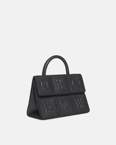 The SANDI Symbol - Top Handle Bag - Black
