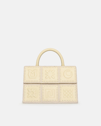 The SANDI Symbol - Top Handle Bag - Moonbeam