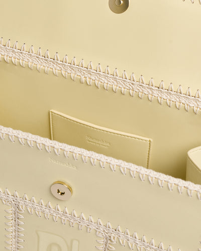 The SANDI Symbol - Top Handle Bag - Moonbeam