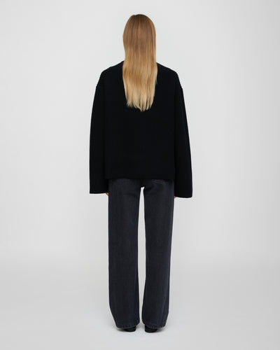 Maura - Merino Cashmere Sweater - Black