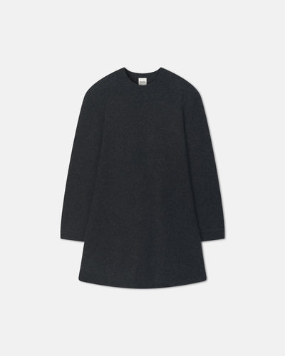 Yetta - Overwashed Merino Mini Dress - Charcoal